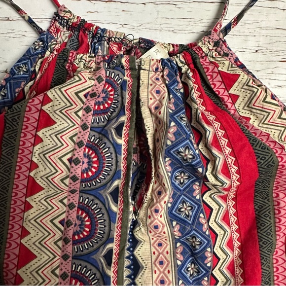 Roper Halter Tank Top Aztec Tribal Boho - Picture 3 of 6